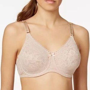 Bali NWT Rosewood Lace and Smooth Underwire Bra DF3432 34DD